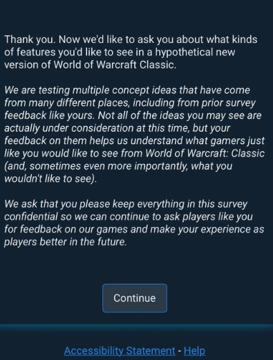 wow classic plus survey